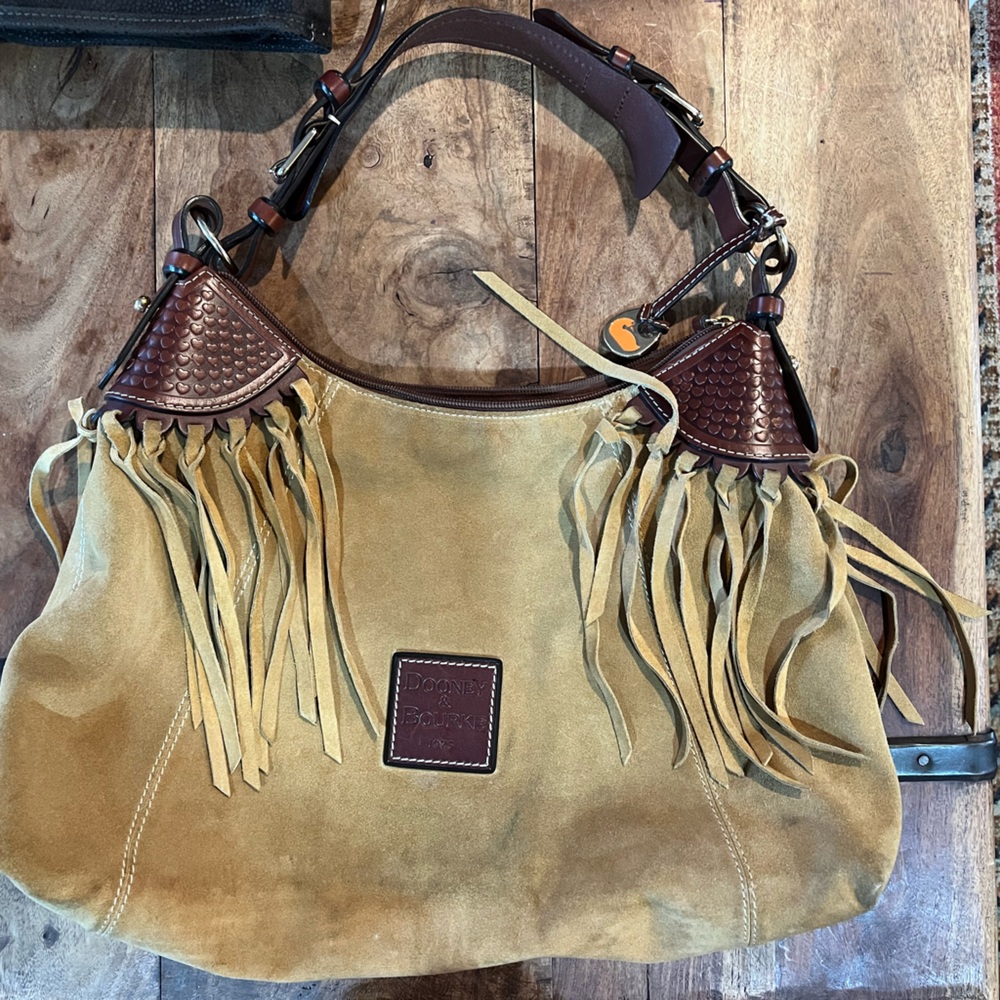 Dooney & Bourke Suede Fringe Large Bag
